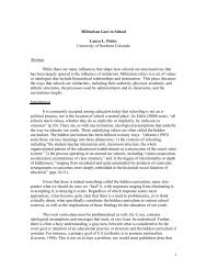 1 Militarism Goes to School Laura L. Finley University of Northern ...
