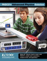 PASCO's Advanced Physics Solution - Products - PASCO Scientific