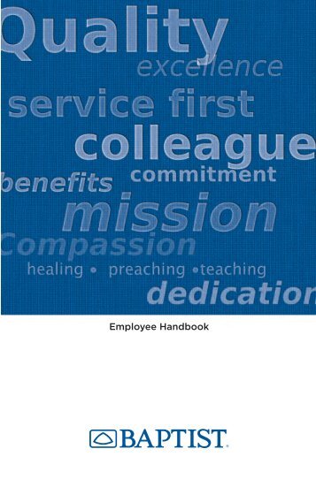 Employee Handbook - Baptist Memorial Online