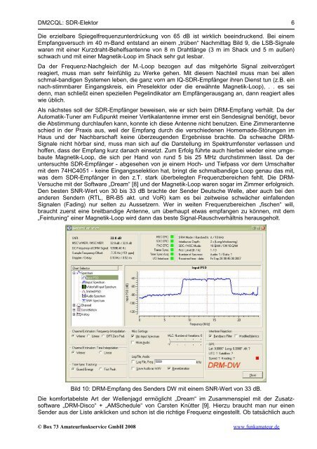 Experimente mit dem IQ-Empfänger „SDR-Elektor“