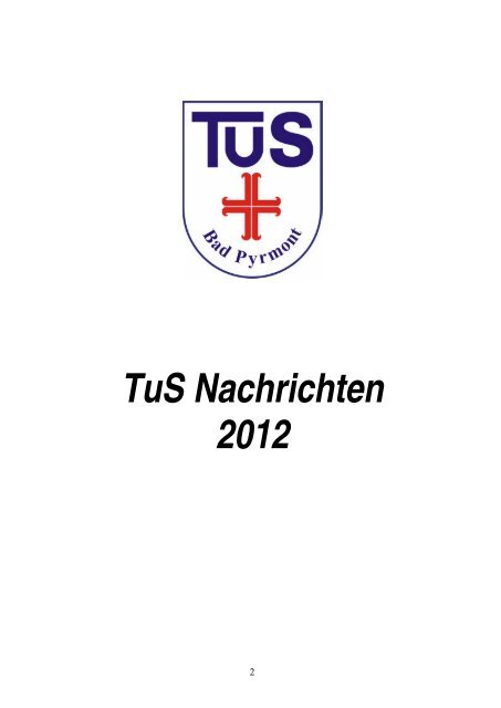 TuS Nachrichten 2012 - Herzlich Willkommen beim TuS BadPyrmont