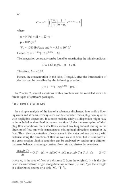 Modeling Tools for Environmental Engineers and Scientists