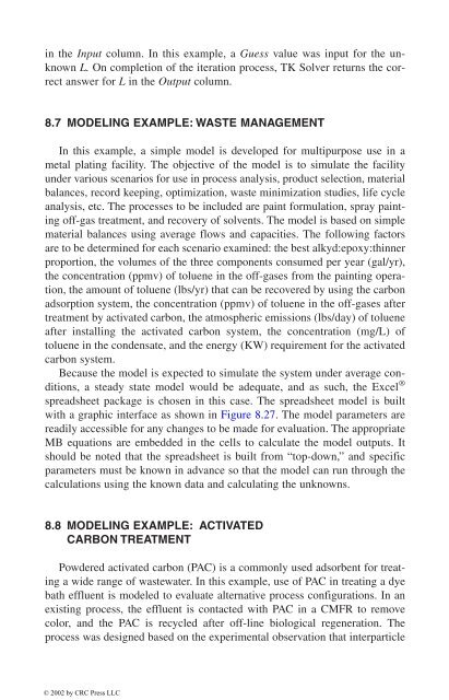 Modeling Tools for Environmental Engineers and Scientists