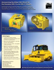 Announcing the Allied H6H Winch for the Komatsu - Allied Systems ...