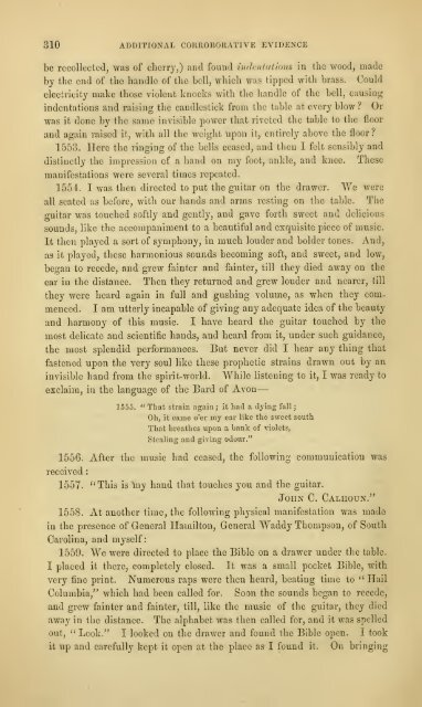 Experimental investigation of the spirit manifestations, [electronic ...