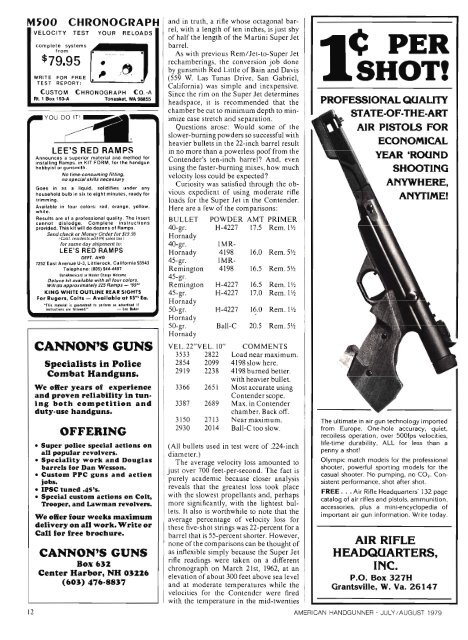 American Handgunner July/August 1979