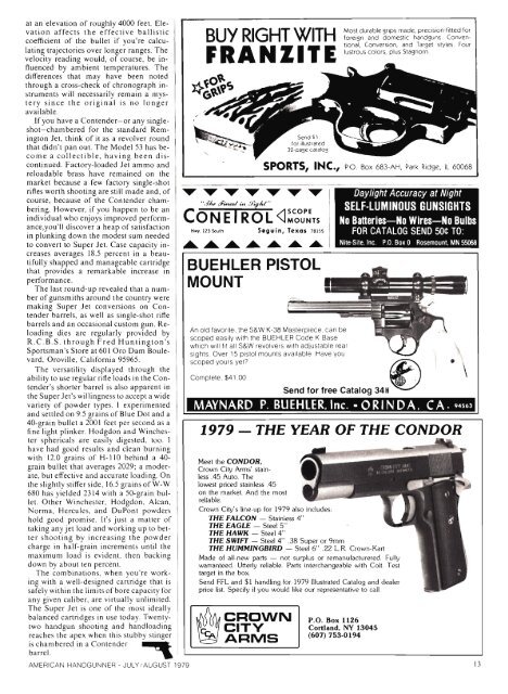 American Handgunner July/August 1979