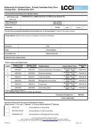 Private Candidate Entry Form - Home - LCCI International ...