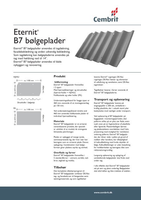 Eternit® B7 bølgeplader - Bygogbolig.dk