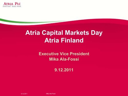Mika Ala-Fossi - Atriagroup.com