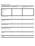 Worksheets Financial Inventory Worksheet my financial inventory worksheet
