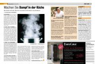 Machen Sie Dampf in der Küche - Küchen-Verband der Schweiz
