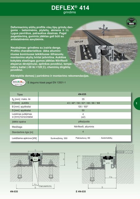 DEFLEX 446/a - Plantas