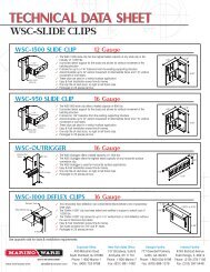 Slide Clips Technical Sheet - Marino\WARE