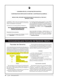 Convocatorias para Concurso de OposiciÃ³n Abierto - UNAM