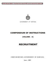 RECRUITMENT - Chief Secretary, Haryana