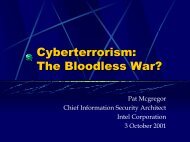 Cyberterrorism: The Bloodless War - WITSA