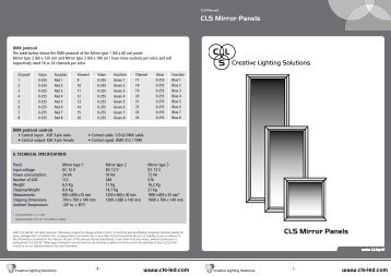 CLS Mirror Panels - CDLED-PRO