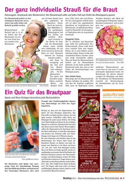 DAS WOCHENKURIER-MAGAZIN FÜR PAARE, DIE JA ZUR JA ...