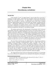 Discretionary Jurisdiction - Immigration and Refugee Board of Canada
