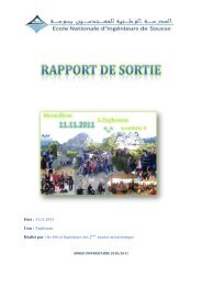 Voir le Rapport - Ecole Nationale d'IngÃ©nieurs de Sousse