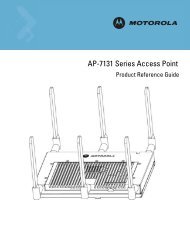 Motorola AP-7131 Series Access Point Product Reference Guide
