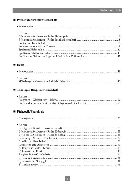 Ergon Gesamtverzeichnis 2009 - Ergon Verlag