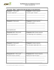 Scaffolded Use of a Dialectical Journal The article ... - eStaffRoom