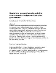 Spatial and temporal variations in the uranium series ... - Nucfilm.com