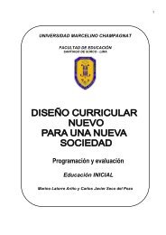 Programación y evaluación - Universidad Marcelino Champagnat