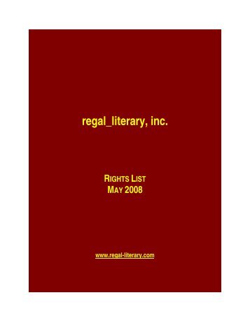 TABLE OF CONTENTS - Regal Literary