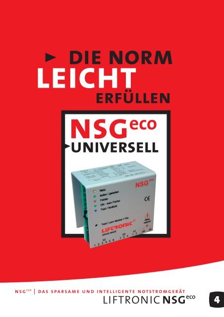 DiE NoRM - Swiss Lift Electronic AG