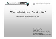 Was bedeutet Lean Construction? - Lean Management Institut