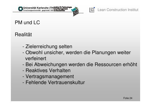 Was bedeutet Lean Construction? - Lean Management Institut