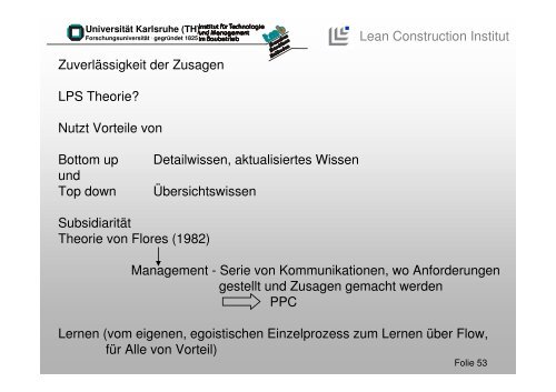 Was bedeutet Lean Construction? - Lean Management Institut