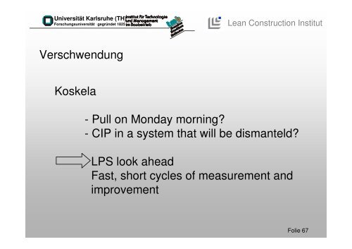 Was bedeutet Lean Construction? - Lean Management Institut