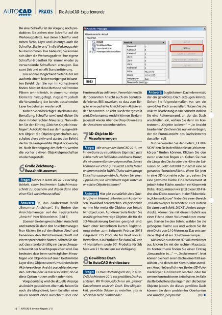 Leseprobe AUTOCAD & Inventor Magazin 2013/03