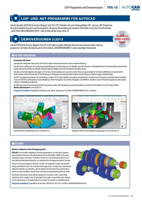 Leseprobe AUTOCAD & Inventor Magazin 2013/03