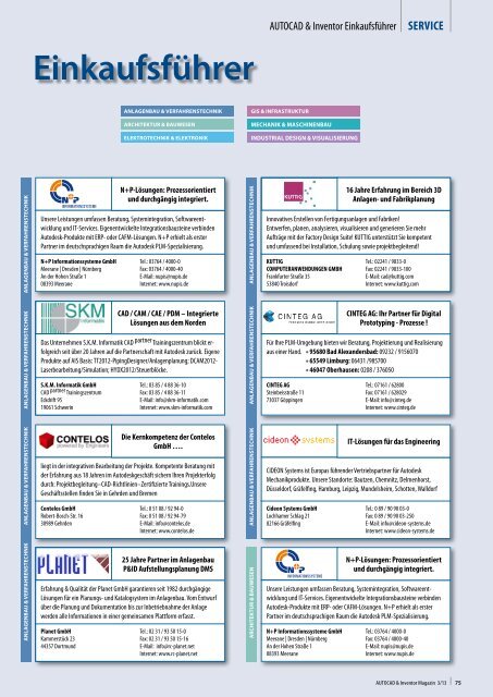 Leseprobe AUTOCAD & Inventor Magazin 2013/03