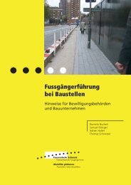 Fussgängerführung bei Baustellen - Fussverkehr Schweiz