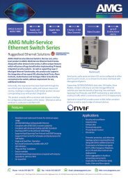 AMG Multi-Service Ethernet Switch Series - AMG Systems