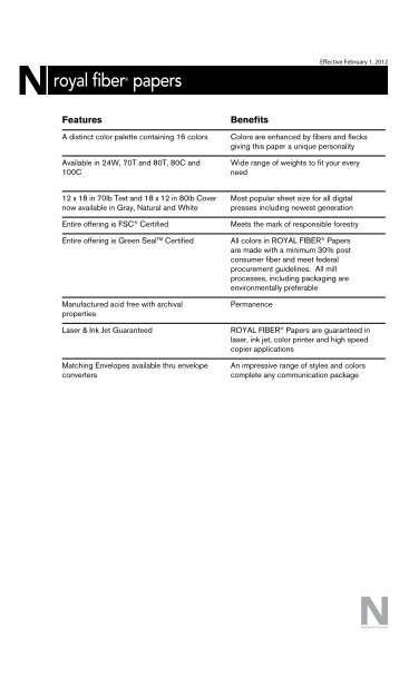 Download Stock List Guide - Neenah Paper