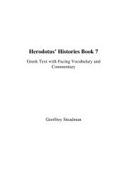 Herodotus' Histories Book 7 - Greek and Latin Texts with Facing ...
