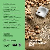 La insígnia Mestre Artesà 2009 - Oficio y Arte