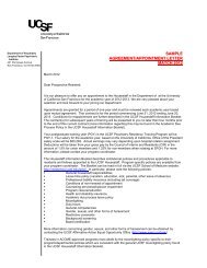 sample agreement/appointment letter match 2012 - UCSF ...