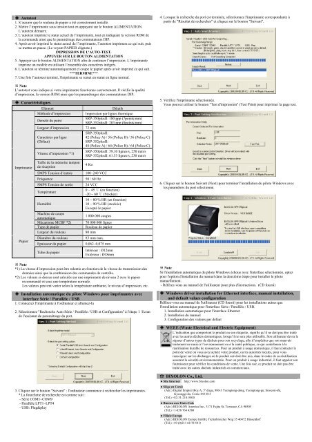 Printer Installation Guide - BIXOLON