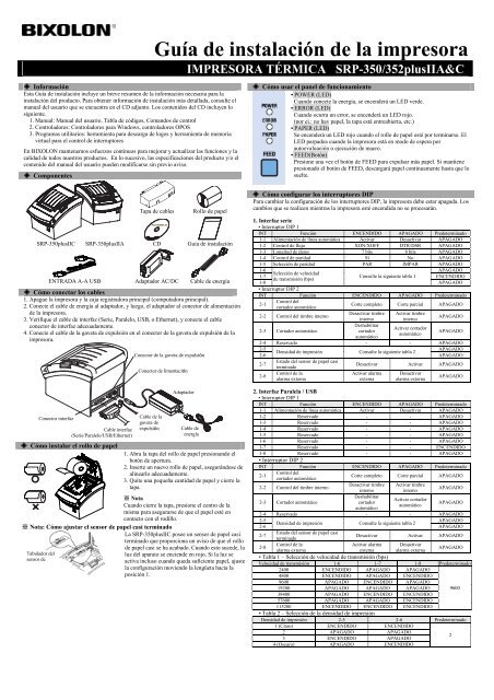 Printer Installation Guide - BIXOLON