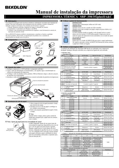 Printer Installation Guide - BIXOLON