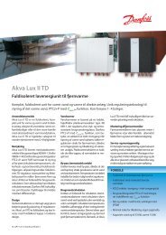 Akva Lux II TD - Danfoss Redan A/S