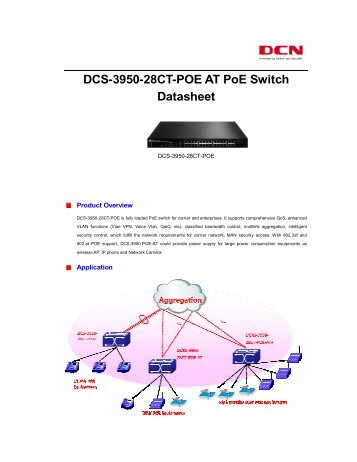 Dcs-3950-Poe-At L2 Fast Ethernet Intelligent Access Switch - DCN